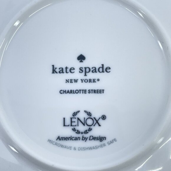 kate spade lenox charlotte street tidbit plate set of 4 - Picture 4 of 4